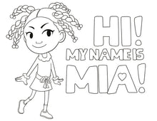Load image into Gallery viewer, Mia's World Series Colouring Pages
